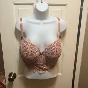 Cacique Lace Underwire Bra in Blush 40dd